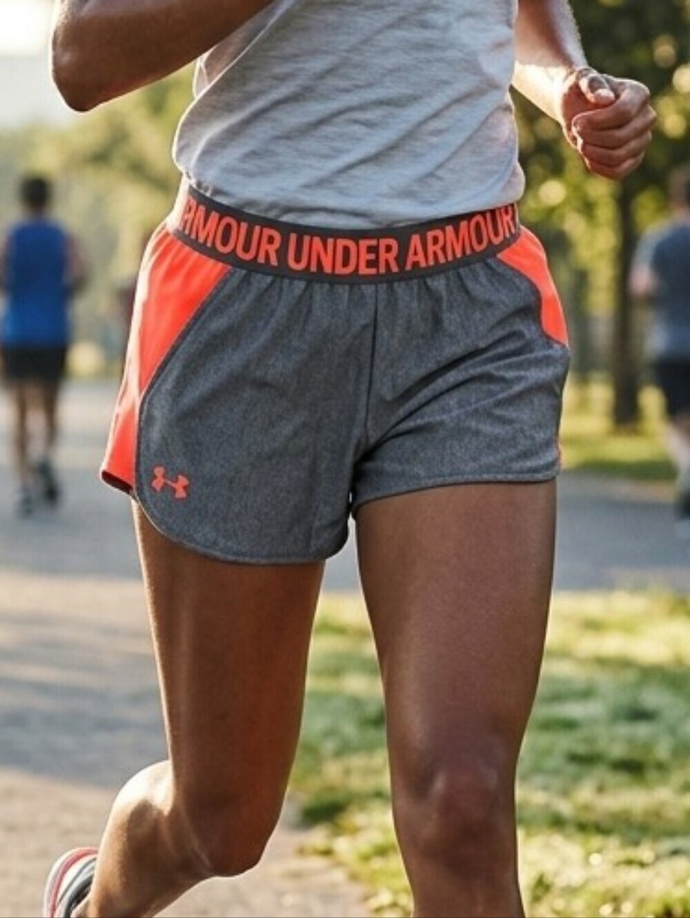 Under Armour Women's Grey HeatGear Loose Fit Athletic Running Shorts Size Small